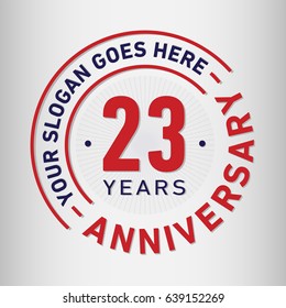 3,546 23 Years Logo Images, Stock Photos & Vectors 