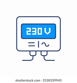 230v generator icon sign vector