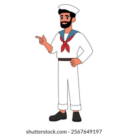 233 Cartoon Marine Vector Illustration