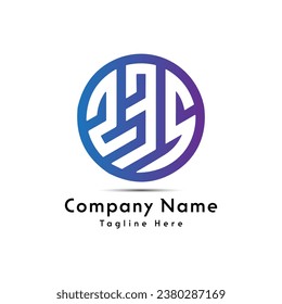 235 number logo design icon