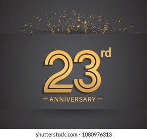 23rd Anniversary Images, Stock Photos & Vectors | Shutterstock