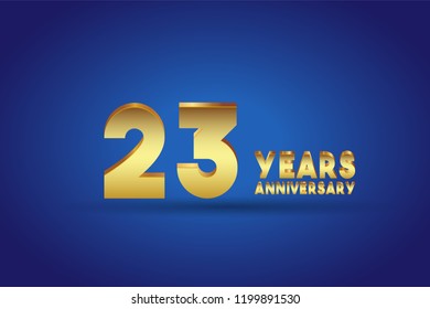 23rd Anniversary numbers. background for anniversary