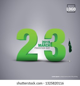 23rd of march pakistan day celebration. vector illustration - Vector