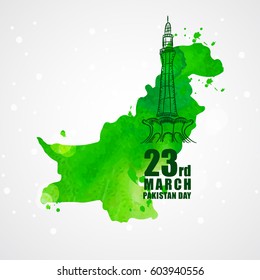 23rd Of March Pakistan Day Celebration.
Vector Illustration