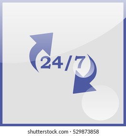 24 7 icon.