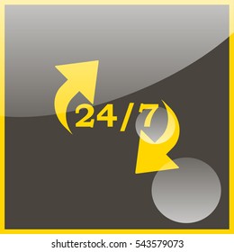 24 7 icon.