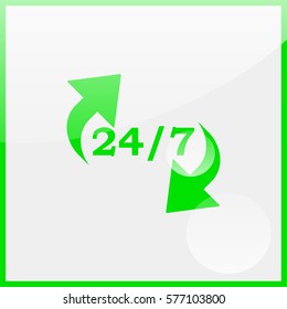 24 7 icon.