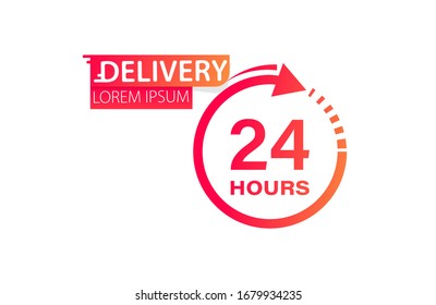 24 - 7 open service concept. Open 24 - 7 icon. Vector