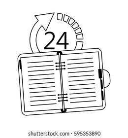 24 7 service icon image
