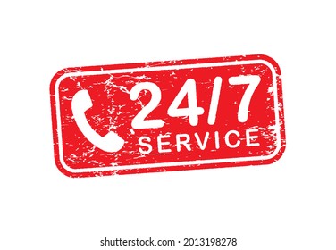 24 7 Service open 24 h hours a day and 7 days a week icon. Shop support logo symbol sign button. Vector illustrator image. Isolated on white background.	
