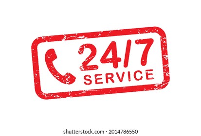24 7 Service open 24 h hours a day and 7 days a week icon. Shop support logo symbol sign button. Vector illustrator image. Isolated on white background.	
