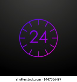 24 7 time nolan icon. Elements of logistics set. Simple icon for websites, web design, mobile app, info graphics