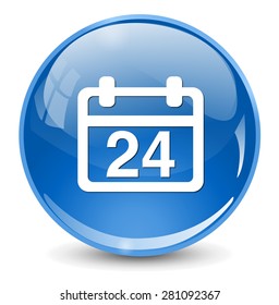 24 calendar icon