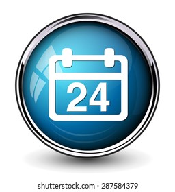 24 calendar icon