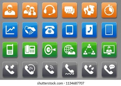 24 Call Center Buttons