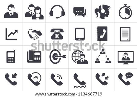 24 Call Center Icons