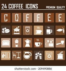 24 Coffee Metro Icons 