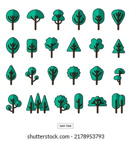 24 design tree icon, symbol icon png.