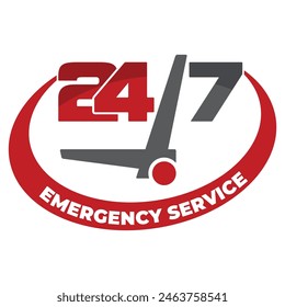 24 diseño de etiqueta de servicio de emergencia