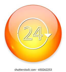 24 h non stop icon