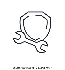 24 h security icon collection .design style with background