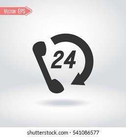 24 h support icon