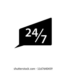 24 hour 7 day information logo template