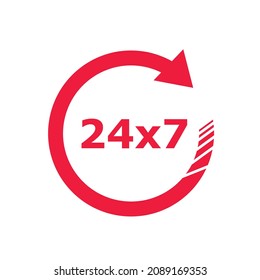 24 hour arrow icon vector