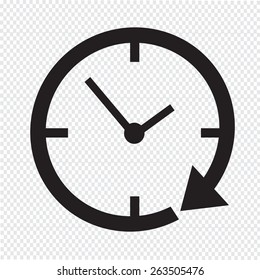 24 hour clock Icon