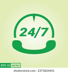 24 Hour a Day Service icon