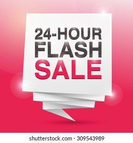 24 HOUR FLASH SALE, Poster Design Element