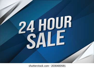 24 hour sale word concept vector illustration with modern futuristic  3d style for landing page template ui web mobile app poster banner flyer background gift card coupon label wallpaper
