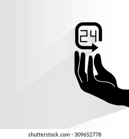 24 hour service concept