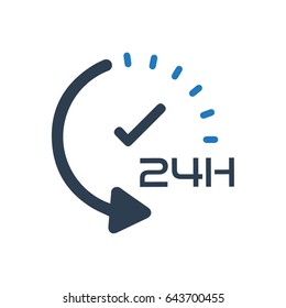 24 Hour Service Icon