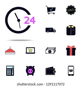 24 hour service icon. web icons universal set for web and mobile