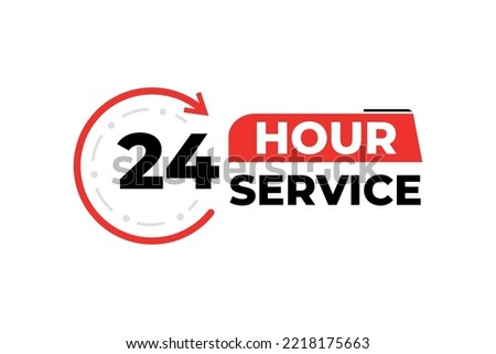 24 hour service vector element