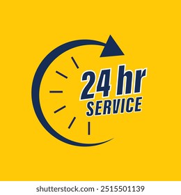 24 Hour Service Victor Icon