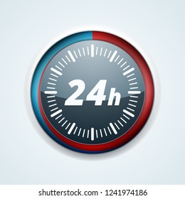 24 hour Support Delivery button illustration