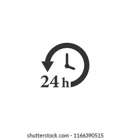 24 houre vector icon