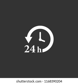 24 houre vector icon