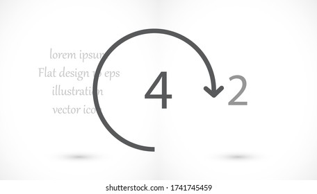 24 hours 10 eps bond icon design vector graphic