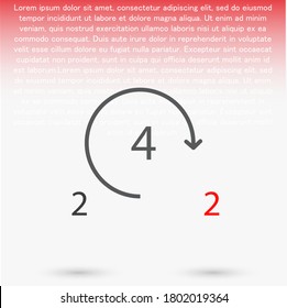 24 horas 10 eps diseño de icono de enlace vectorial gráfico