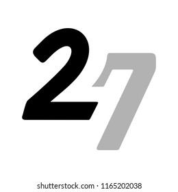 24 hours 7 day logo
