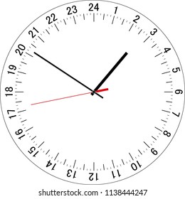 24 hour clock app