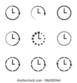 24 hours, clock Icon Isolated