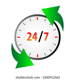 24 hours a day icon