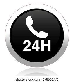 24 hours a day icon