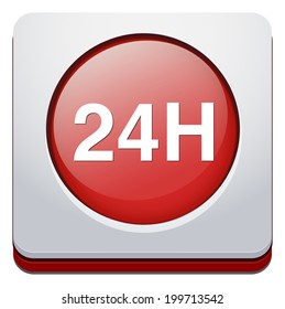 24 hours a day icon