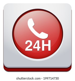 24 hours a day icon