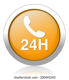 24 hours a day icon